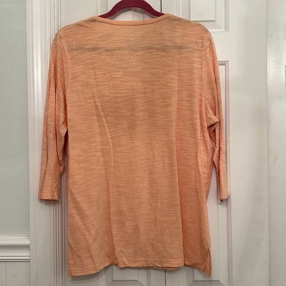 Chico’s Orange Beaded Shirt - Picture 2 of 5